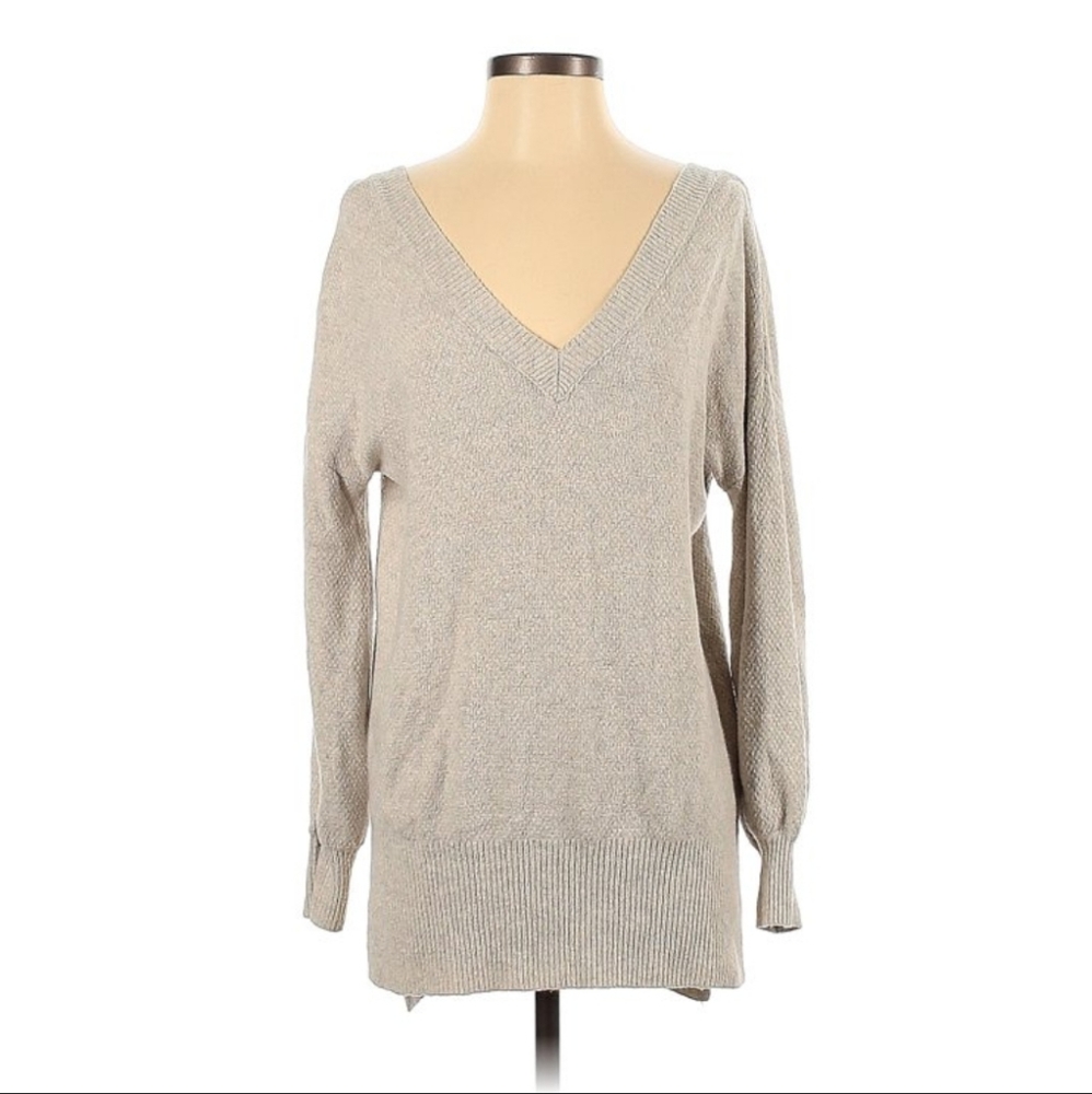 Yes Lola | Cream Long Sleeve Vneck Sweater